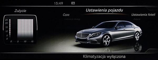 Mercedes NTG5.0 W222, W205 Tłumaczenie nawigacji - Polskie menu